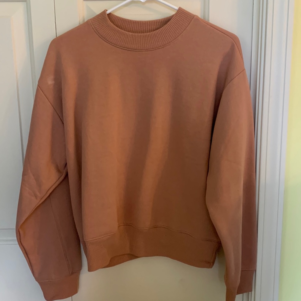 coral sweatshirt
